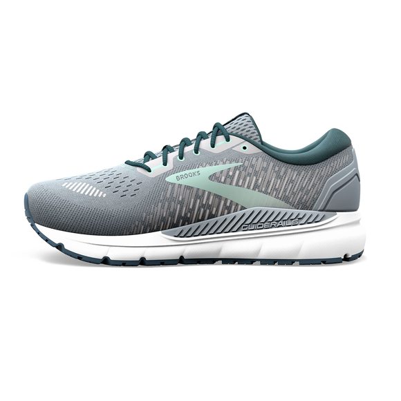BROOKS WOMEN'S ADDICTION GTS 15 SUPPORTIVE RUNNING SHOE - GREY/NAVY/AQUA - - Picture 6 of 6